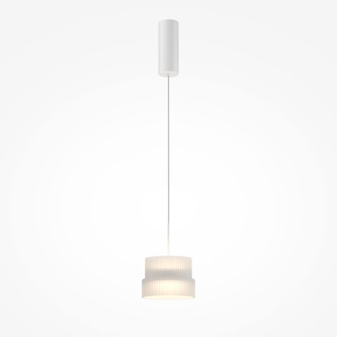 Lustre simple (suspensie) - Pendul Maytoni Scala, alb, LED 12 W, 3000 K