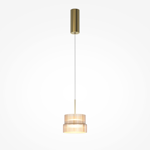 Lustre simple (suspensie) - Pendul Maytoni Scala, bronz, LED 12 W, 3000 K