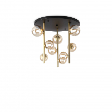 Plafoniere - Plafoniera moderna Perlage PL9 forma rotunda - Ideal -Lux