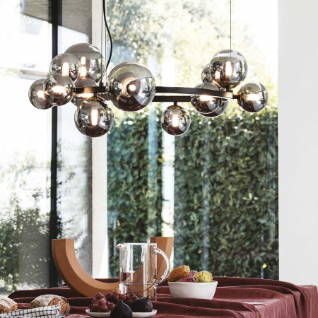 Suspensie moderna Perlage SP14 forma rotunda - Ideal -Lux