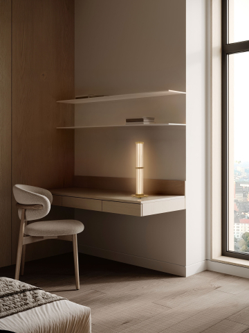 Decorative - PHEME 1 gold - veioza moderna LED
