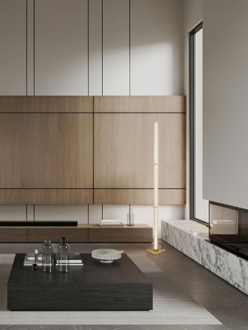 Decorative - PHEME 1 gold - lampadar modern LED