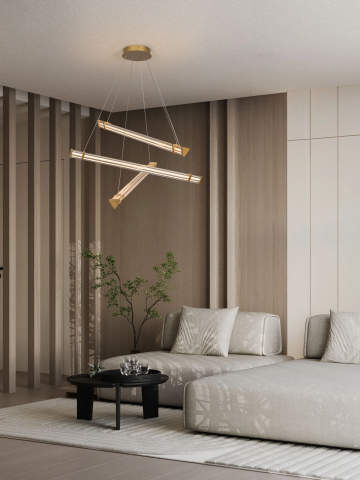 Decorative - PHEME 1 gold - suspensie moderna LED X