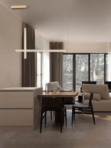 Decorative - PHEME 1 gold - Suspensie moderna LED IV