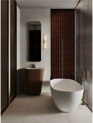 Corpuri pt interior - PHEME AP - Brushed Gold Metal & Clear Acrylic