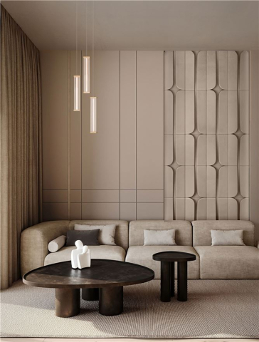 Lustre simple - PHEME SP3 - Brushed Gold Metal Base & Clear Acrylic