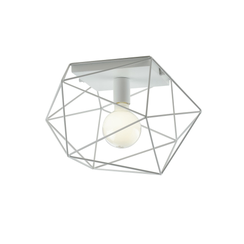 Plafoniere - PLAFONIERA ABRAXAS BIANCA 1XE27 20X18,5X26,5CM