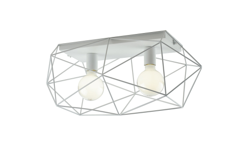 Plafoniere - PLAFONIERA ABRAXAS BIANCA 2XE27 60X30X26,5CM