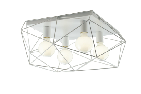 Plafoniere - PLAFONIERA ABRAXAS BIANCA 4XE27 41,7X40X26,5CM
