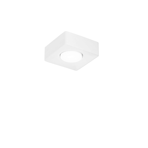 Plafoniere - PLAFONIERA ATHEN QUADRATA BIANCA 1XGX53 14X14X5,3CM