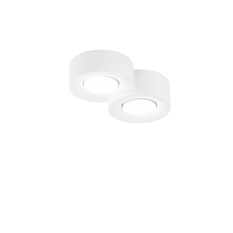 Plafoniere - PLAFONIERA ATHEN TONDA BIANCA 2XGX53 26XX20X6,3CM