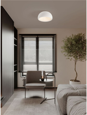 Corpuri pt interior - Plafoniera DAVO D50 - Stone White Polyurethane & Resin