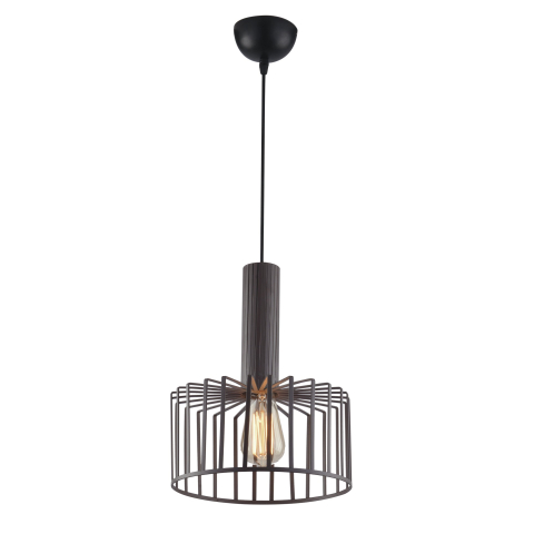 PLAFONIERA DAYTON BRONZO 1XE27 25X25X135CM
