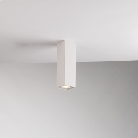 Plafoniere - PLAFONIERA FLUKE QUADRATA BIANCA 1XGU10 6X6X20CM