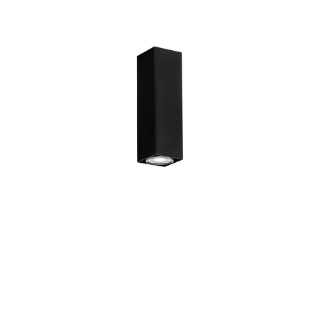 Plafoniere - PLAFONIERA FLUKE QUADRATA NERA 1XGU10 6X6X20CM