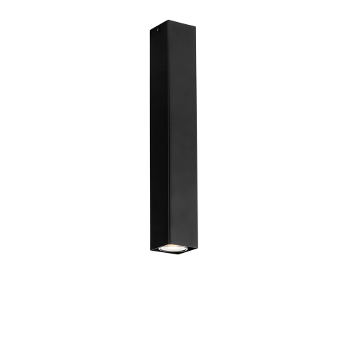 Plafoniere - PLAFONIERA FLUKE QUADRATA NERA 1XGU10 6X6X40CM
