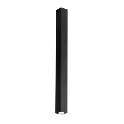 Plafoniere - PLAFONIERA FLUKE QUADRATA NERA 1XGU10 6X6X75CM