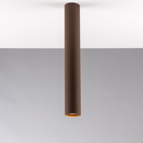 PLAFONIERA FLUKE TONDA CORTEN 1XGU10 5,5X5,5X40CM