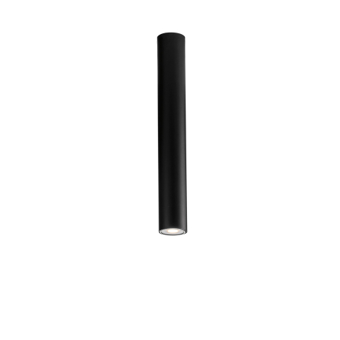 Plafoniere - PLAFONIERA FLUKE TONDA NERA 1XGU10 5,5X5,5X40CM