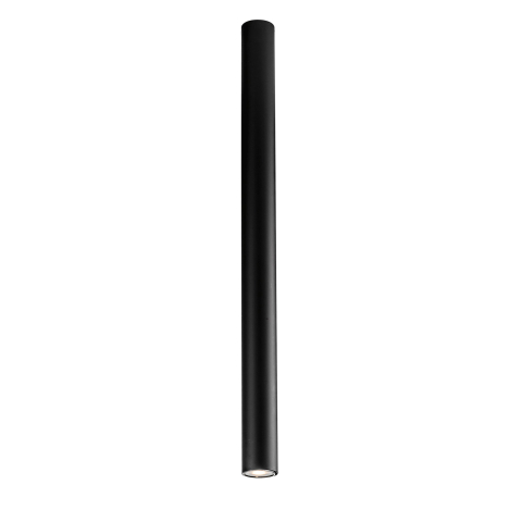 Plafoniere - PLAFONIERA FLUKE TONDA NERA 1XGU10 5,5X5,5X75CM