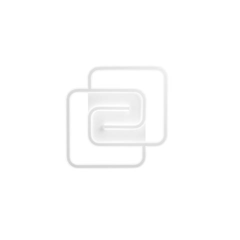 Plafoniere - PLAFONIERA LED CAYMAN QUADRATA BIANCA 40W 5440LM CCT 49X49X6CM