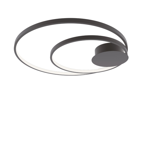 Plafoniere - PLAFONIERA LED DIEM NERA 40W 5440LM CCT 20X9X61,5CM