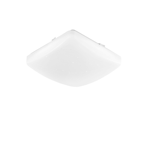 Plafoniere - PLAFONIERA LED MOON QUADRATA BIANCA 18W 2430LM CCT 3000/4000/6500K IP44 27X6,5X27CM