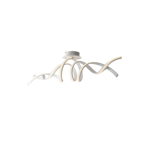 Plafoniere - PLAFONIERĂ LED MYSTRAL ALBĂ 38W 6900LM CCT 85X23X30CM