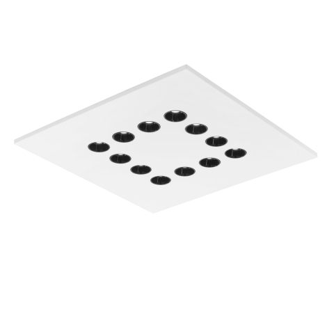 Plafoniere - PLAFONIERA LED XICO BIANCA 12X3W 2520LM CCT 50X4,7X50CM