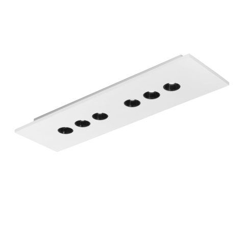 Plafoniere - PLAFONIERA LED XICO BIANCA 6X3W 1260LM CCT 70X4,7X20CM