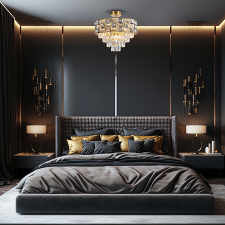 Semiplafoniera LUXURIA 9xE14 ML8894 Cristal [2]