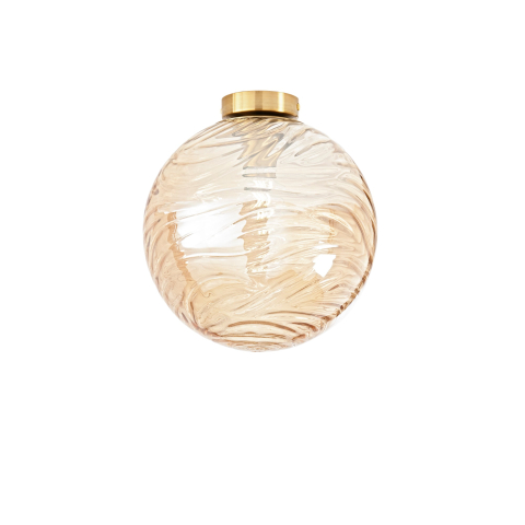 Plafoniere - PLAFONIERA NEREIDE CHAMPAGNE 1XE27 30X30CM