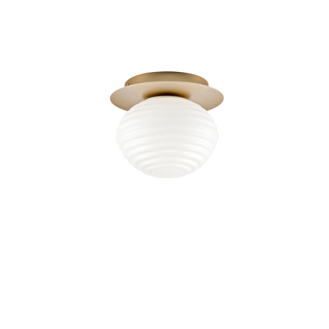 Plafoniere - PLAFONIERA RIPPLE ORO 1XE27 20X20X17CM
