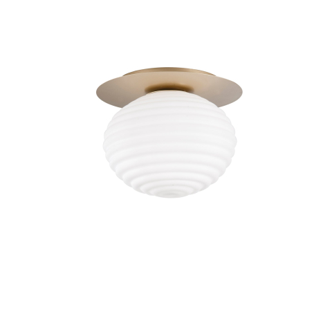 Plafoniere - PLAFONIERA RIPPLE ORO 1XE27 35X35X28CM