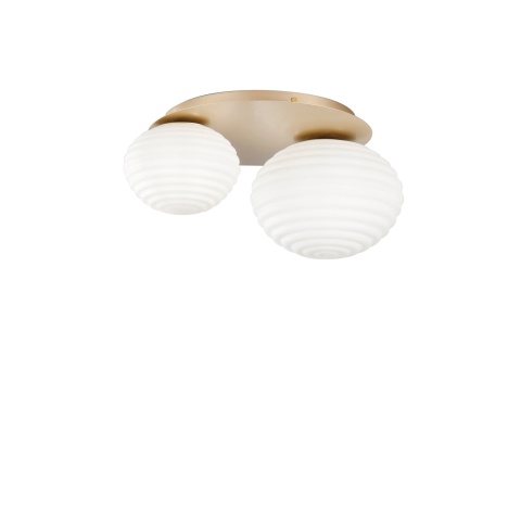 Plafoniere - PLAFONIERA RIPPLE ORO 2XE27 45X21,5X35CM