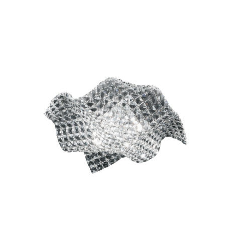 PLAFONIERA RUMBA TRASPARENTE 4XG9 44X44X12CM