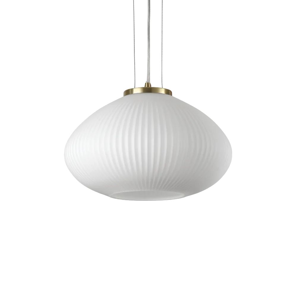 Decorative - PLISSE' SP1 D35 Alama - suspensie moderna - sticla alba