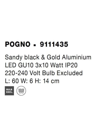 POGNO aplica AP3 - 9111435 - Sandy black & Gold Aluminium [9]