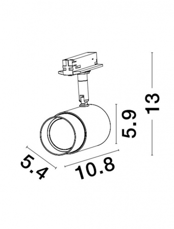 Pongo Spot 1 - 3F 9460985 - spot pentru sina trifazica [3]