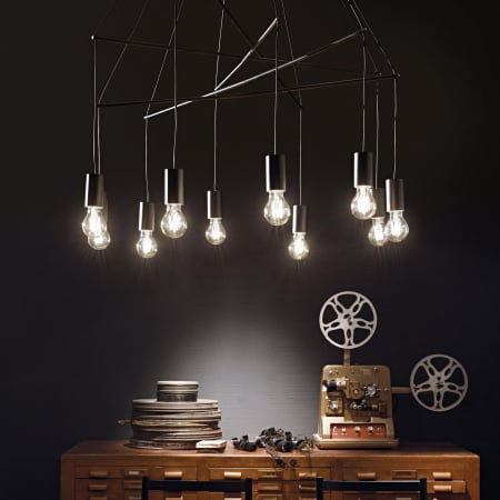 Candelabre - SUSPENSIE MODERNA POP SP10 NERO IDEAL-LUX