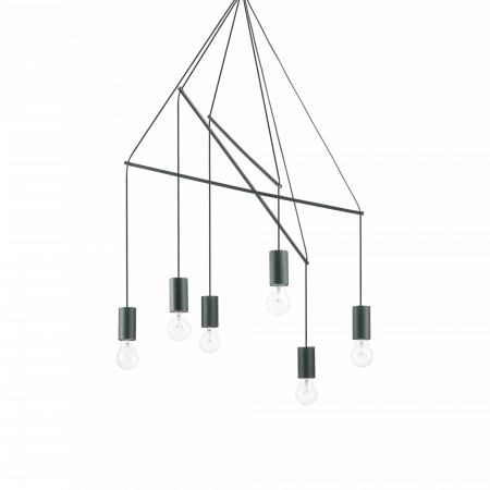 Candelabre - SUSPENSIE MODERNA POP SP6 NERO IDEAL-LUX