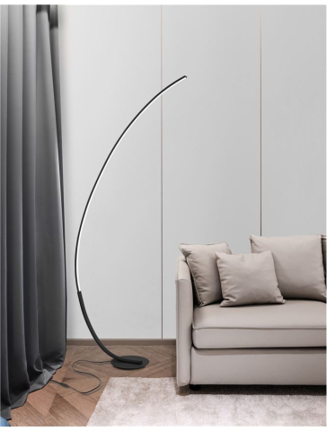 Corpuri pt interior - PREMIUM lampadar - 9396060 - Sandy Black Steel Aluminium & Acrylic