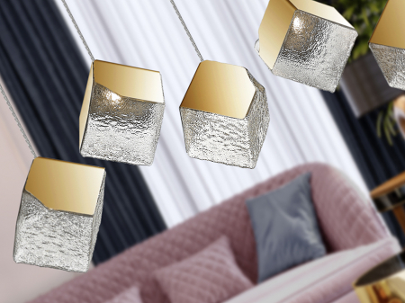 Suspensie moderna Priscila 720595 LAMP 5L GOLD - SCHULLER [3]