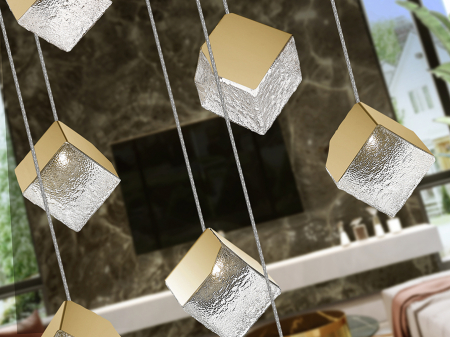 Suspensie moderna Priscila 721257 LAMP 12L GOLD Schuller [2]