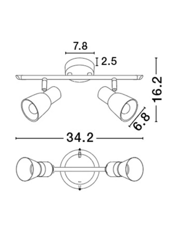 PUBLICO aplica AP2 - 667002 - Opal Glass Satin Nickel Metal [2]