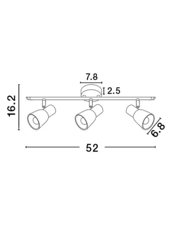 PUBLICO aplica AP3 - 667003 - Opal Glass Satin Nickel Metal [2]