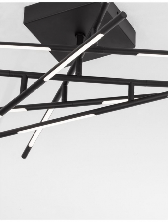 Raccio - black - Nova Luce - 59W  - Plafoniera moderna - 9180714 [6]