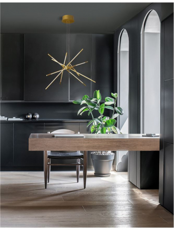 Raccio - gold - Nova Luce - 68W  - Suspensie moderna - 9180782