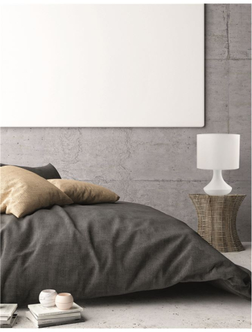 Corpuri pt interior - ROSIA veioza - 7605163 - Matt White Metal White Fabric Shade