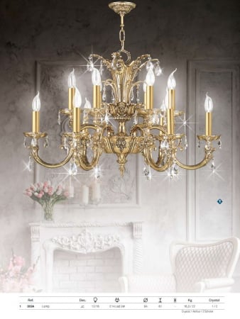 Candelabre - Candelabru clasic 003A 12/16 JC - corpuri de iluminat clasice